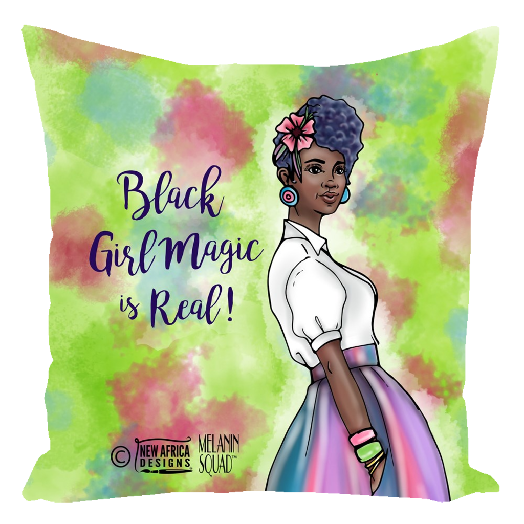 Ebony Melanin Squad Pillow