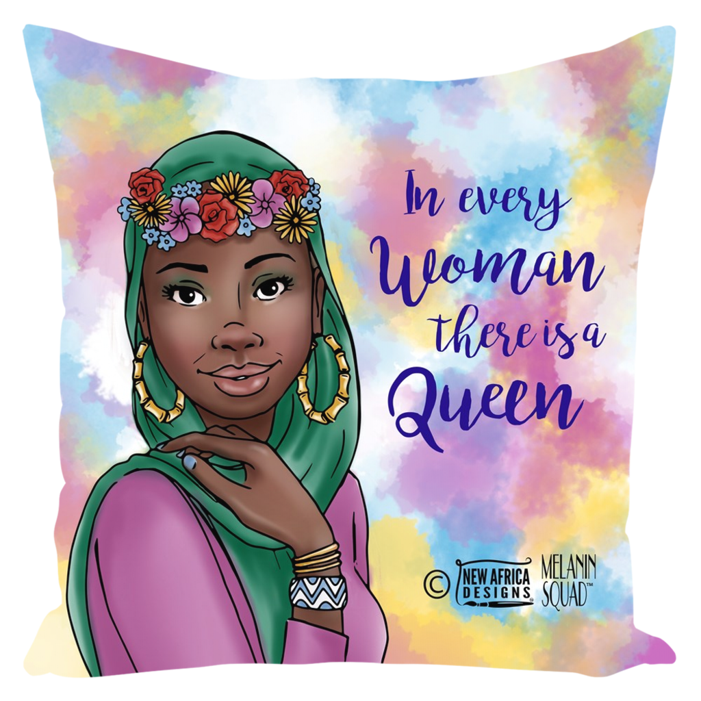 Malikah Melanin Squad Pillow