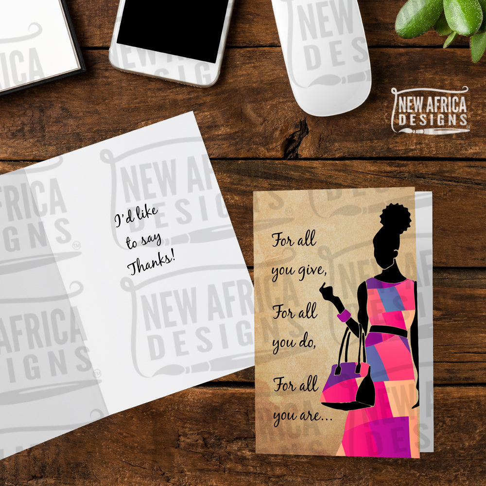 For All You Are Thank You Card