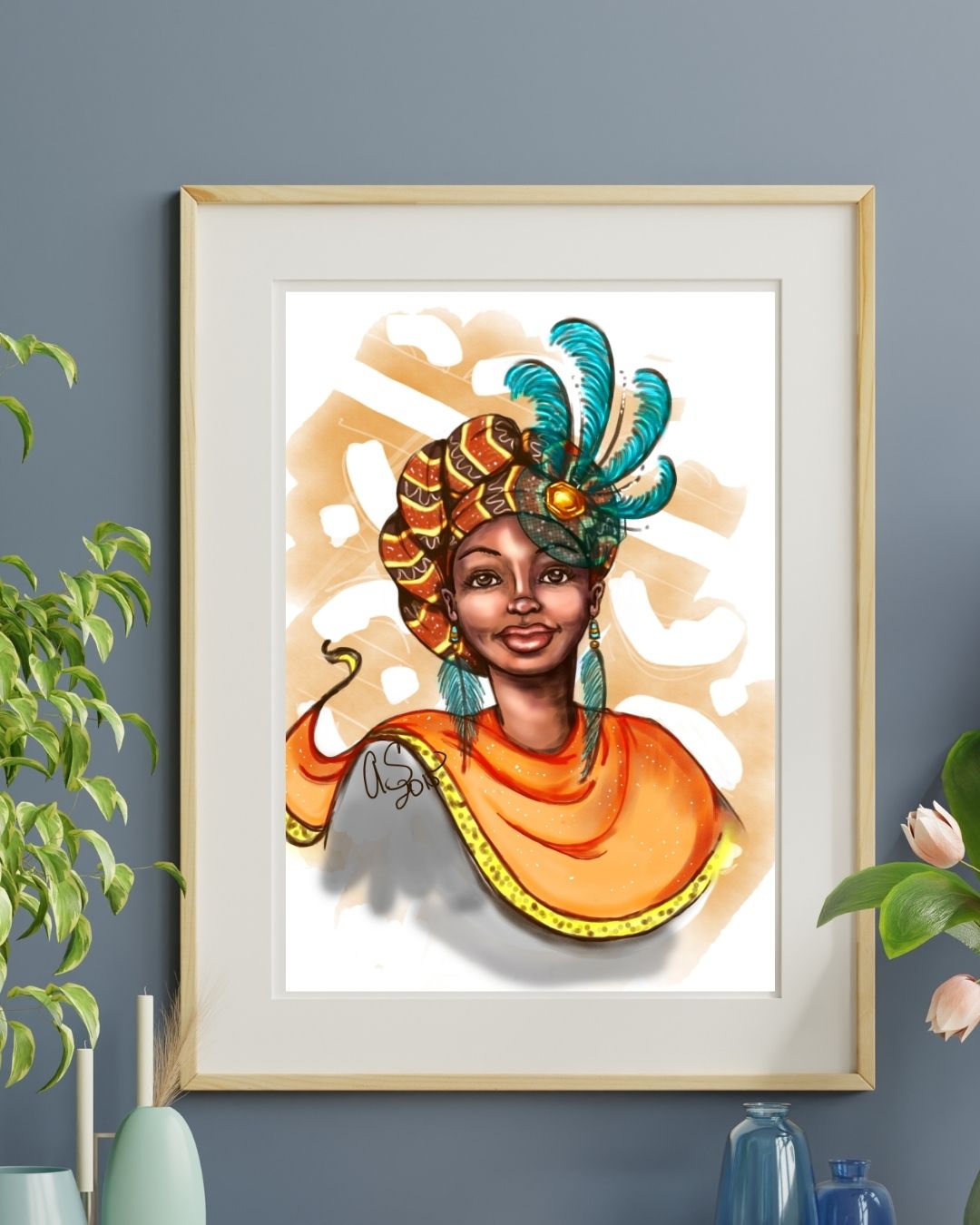 Crowned and Jeweled Art Print