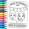 Bilal and Basima ask What is Ramadan? Coloring Book Digital Download