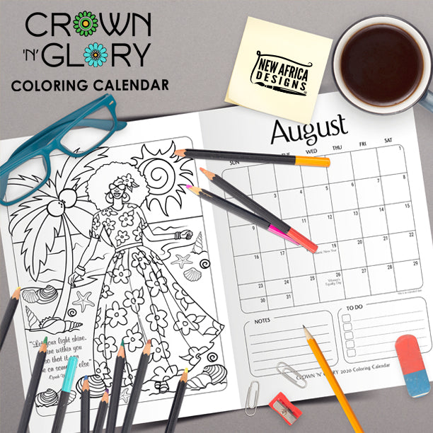 Crown n Glory Vol. 3: 2020 Coloring Calendar