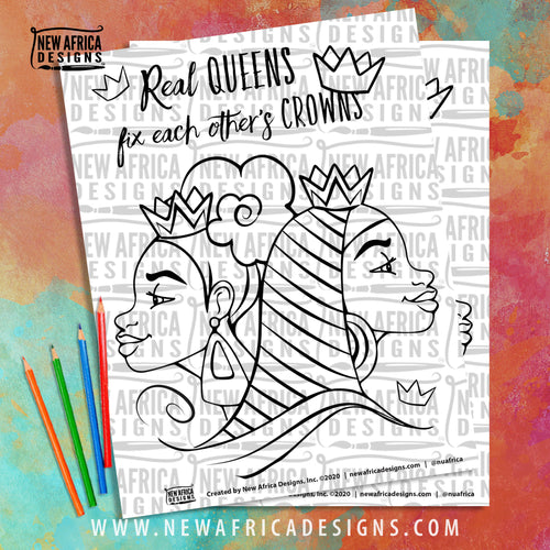 Real Queens Coloring Page
