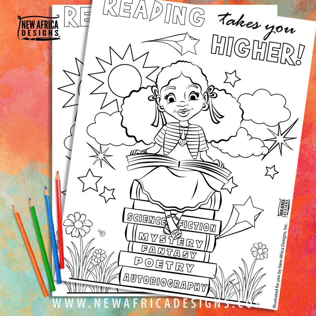 new africa designs coloring pages