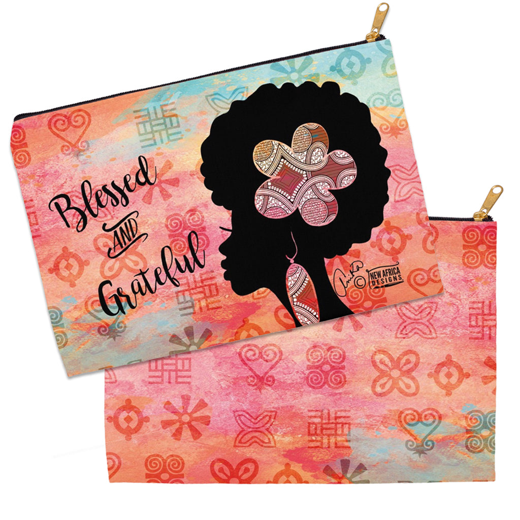 Blessed & Grateful Accessory Bag